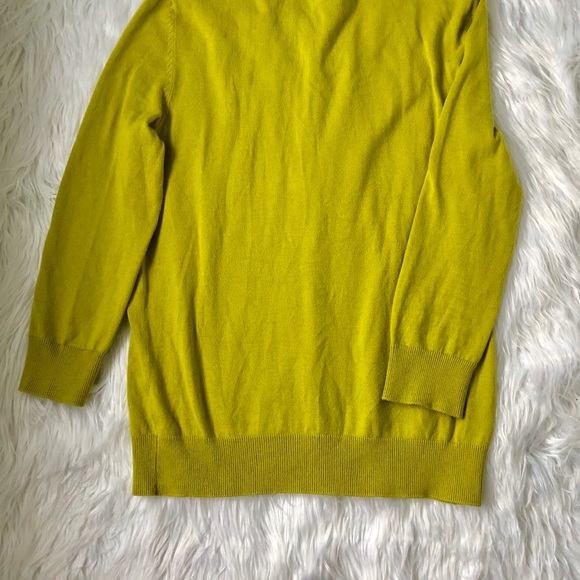 Talbots Lime Green Sweater Cardigan - Picture 3 of 4